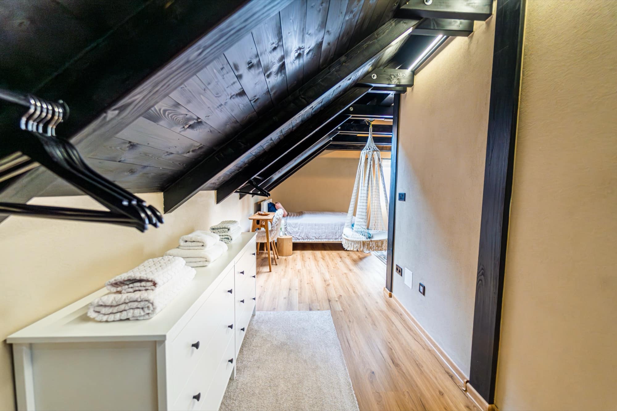 Interiér a zázemí apartmánu APIS